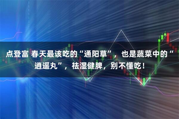 点登富 春天最该吃的“通阳草”，也是蔬菜中的“逍遥丸”，祛湿健脾，别不懂吃！