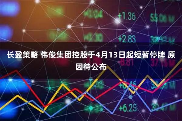 长盈策略 伟俊集团控股于4月13日起短暂停牌 原因待公布